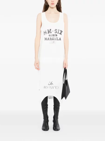 Rochie mini Mm6 Maison Margiela de costum alb