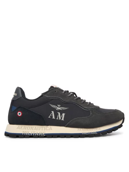 Sneakersy Aeronautica Militare Tmavomodrá
