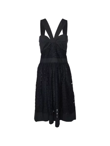 Rochie midi Boutique Moschino din dantelă negru