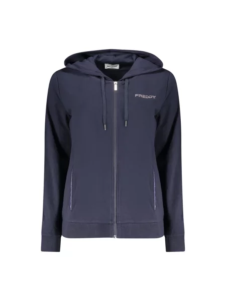 Bluza z kapturem Freddy z kapturem z długim rękawem niebieska