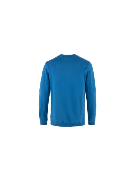 Sweter Fjällräven z logo z kapturem niebieski