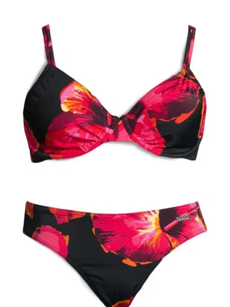 LASCANA Bikini rdeča črna