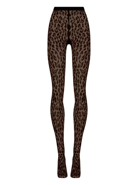 Dresuri Wolford cu imagine cu model leopard negru