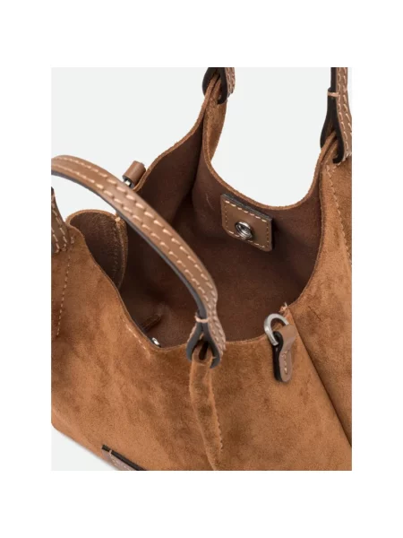 Torebka hobo Gianni Chiarini zamszowa brązowa
