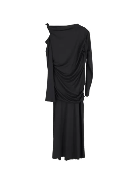 Rochie midi Victoria Beckham până la genunchi de costum negru