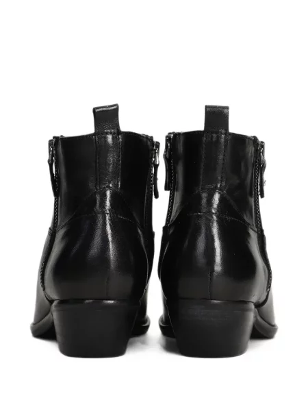 Cizme scurte Julie Dee din piele negru