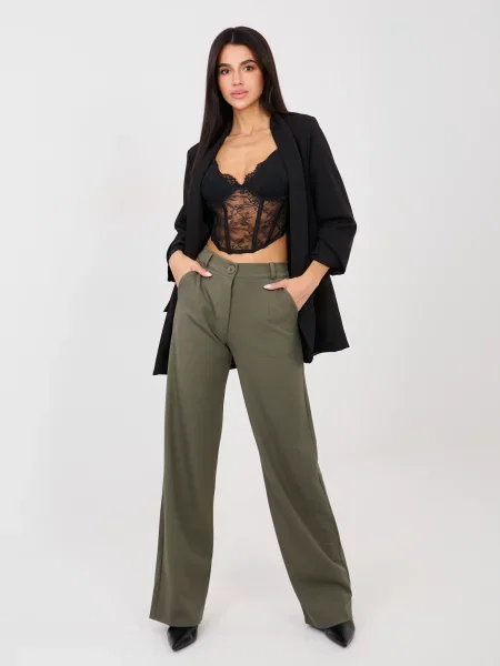 Панталон Lakerta с висока талия черно