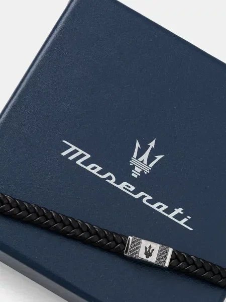 Кожаный браслет Maserati