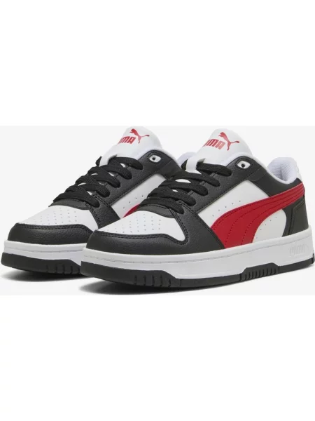 Buty do biegania junior Puma Rebound Slam Lo czarny czerwony biały