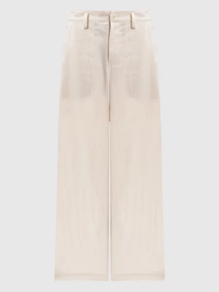 Штани з льоном Y`s Yamamoto білі