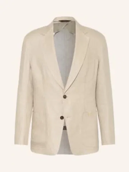Brioni Lněné Sako S Pravidelným Střihem béžová