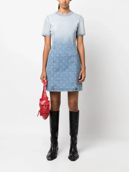 Rochie din denim Givenchy albastru