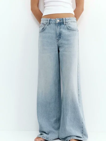 Pull&Bear Džínsy svetlomodrá
