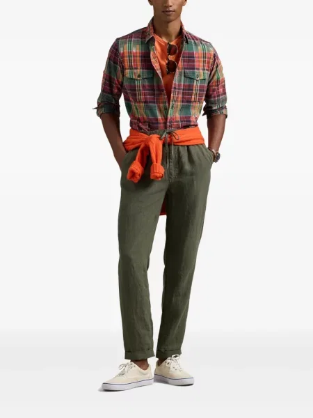 Șapcă Polo Ralph Lauren cu dungi din fleece verde