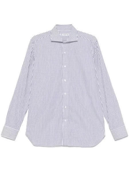 Pruhovaná košile Borrelli bílá