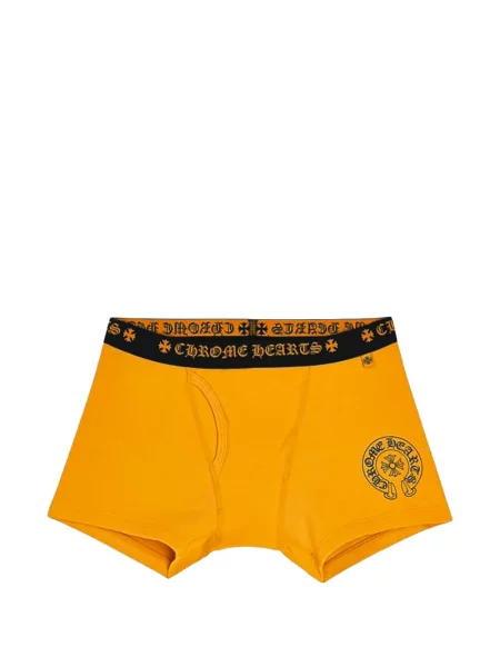 Șosete Chrome Hearts cu imagine cu motiv cu inimi galben