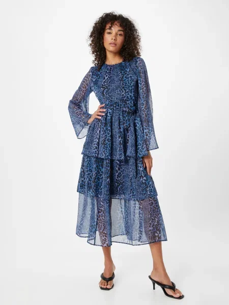 Warehouse Rochie albastru / bleumarin negru