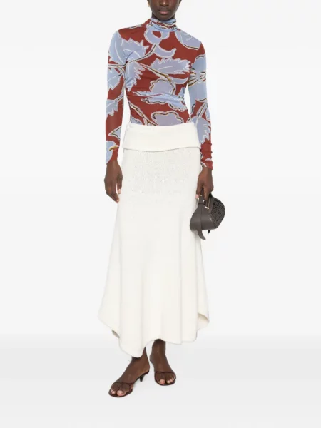 Φλοράλ τοπ Dvf Diane Von Furstenberg με σχέδιο μπλε