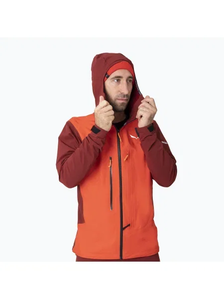 Мъжко софтшел яке Salewa Sella DST Hyb червено
