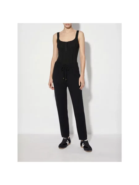 Dzianinowe joggery Elisabetta Franchi czarne
