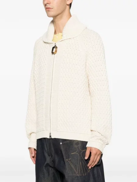 Cardigan Jw Anderson tricotate alb