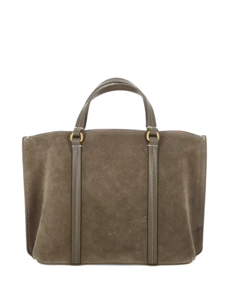 Τσάντα shopper Pinko σουέτ καφέ