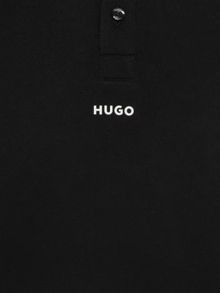 Πλεκτό polo Boss Green Hugo Boss μαύρο