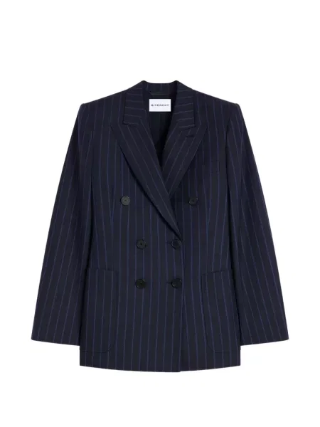 Sacou Givenchy cu două rânduri de nasturi albastru