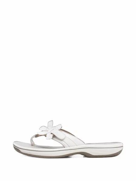 Sandale Clarks Originals cu model floral cu aplicații alb
