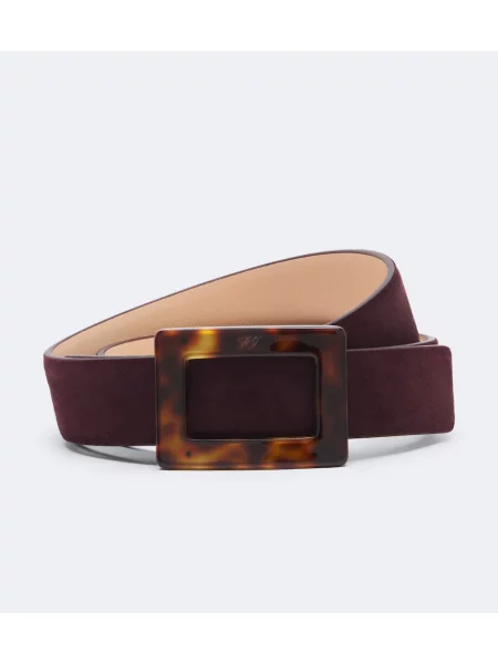 Cu centură curea Roger Vivier din piele de căprioară