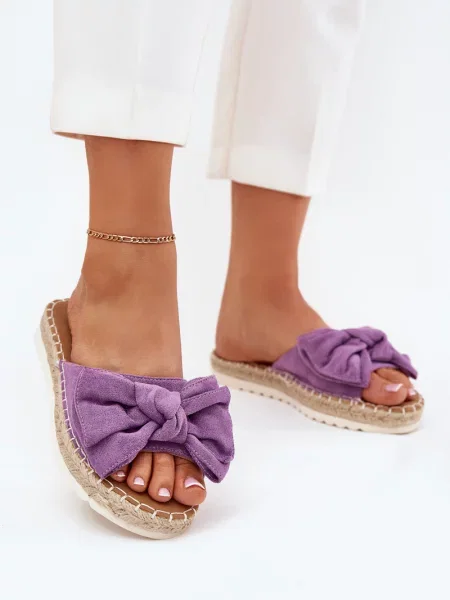 Sandali Boto z lokom s platformo vijolična