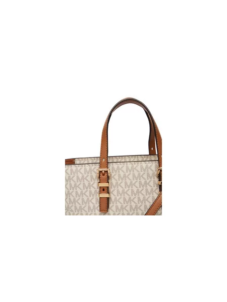 MICHAEL Michael Kors Kabelka slonová kost / karamelová / tmavě hnědá