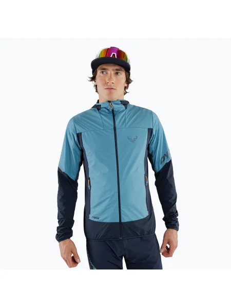 DYNAFIT Traverse Alpha Hooded jachetă softshell pentru bărbați furtună albastru