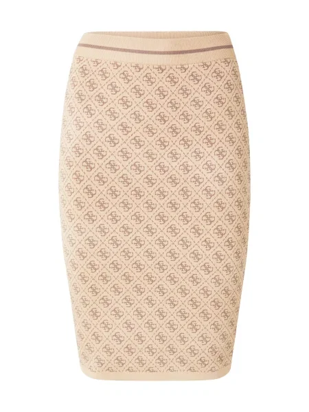 Guess Fustă tip creion bej