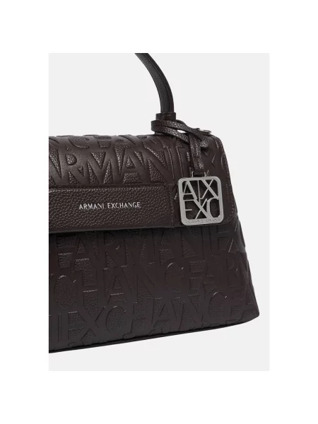 Crossbody kabelka Armani Exchange hnedá