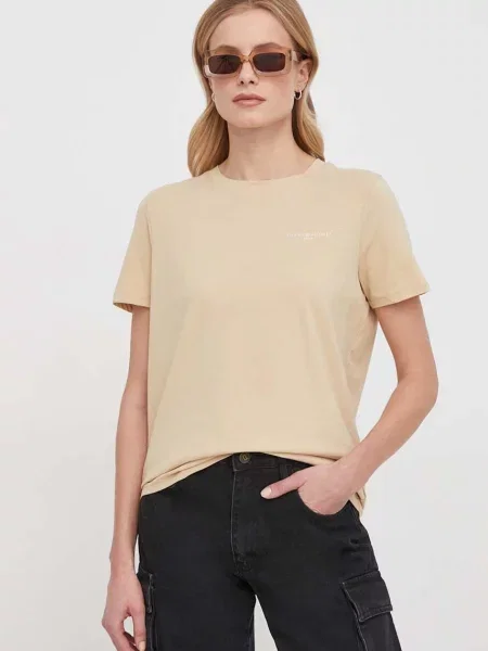 Tommy Hilfiger basic majica kratkih rukava ženska bež