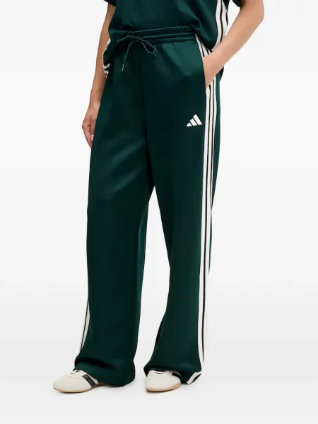 Ριγέ τρέξιμο μπλούζα Adidas από διχτυωτό κόκκινο