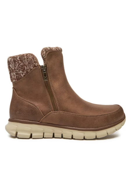 Botki Skechers brązowe
