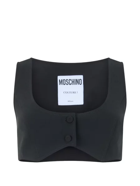 Top Moschino fără mâneci negru