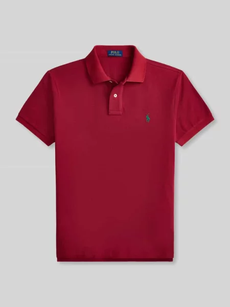 Polo Ralph Lauren Koszulki Mężczyzna L Koszula Polo z Dzianiny czerwony