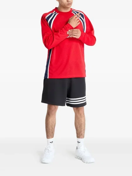 Papuci de casă Adidas cu autograf cu dungi roz