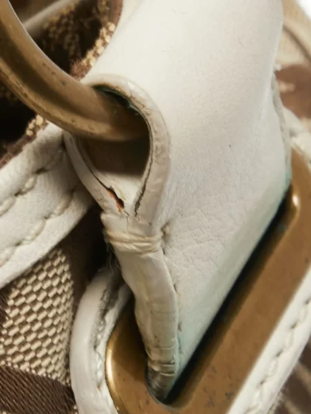 Geantă cu mânere cu lanț Michael Michael Kors cu imagine bej