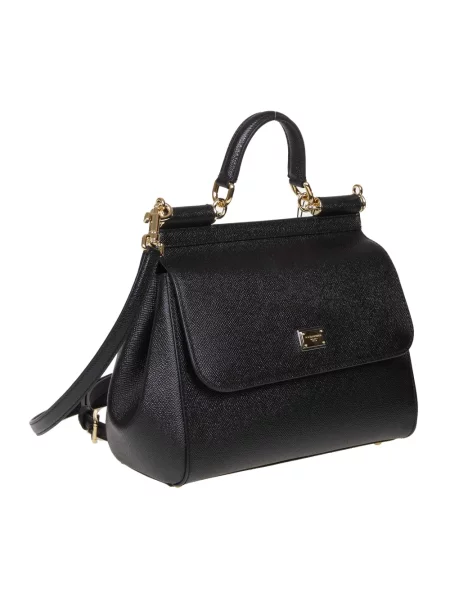 Torebka Dolce And Gabbana zamszowa czarna