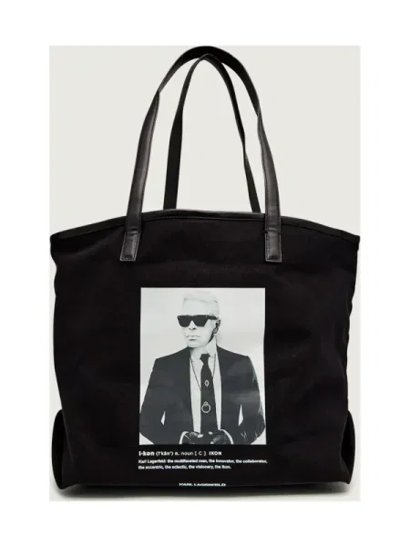 Karl Lagerfeld geantă de K/ESSENTIAL negru maro
