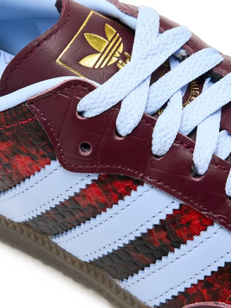 Balerini Adidas cu imagine cu imprimeu animal print alb