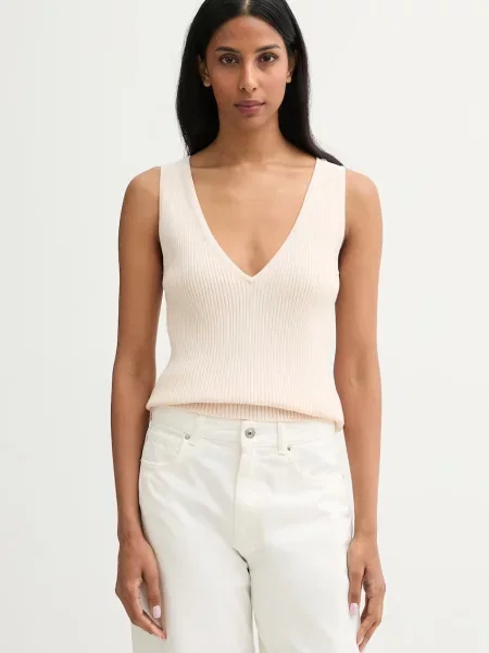 Calvin Klein kardigan bombažen bež