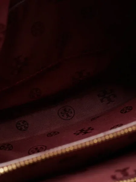 Geantă shopper Tory Burch cu autograf roșu