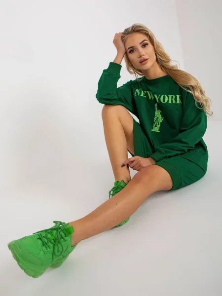 Hanorac Fashionhunters verde