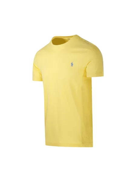 T-shirt o kroju regular fit z czystej bawełny Polo Ralph Lauren żółta