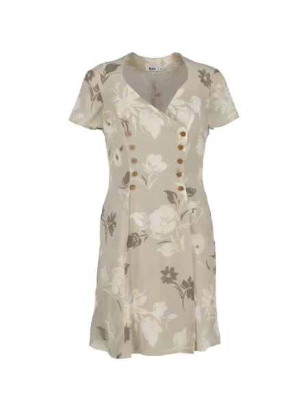Rochie Giorgio Armani cu model floral cu imagine cu două rânduri de nasturi